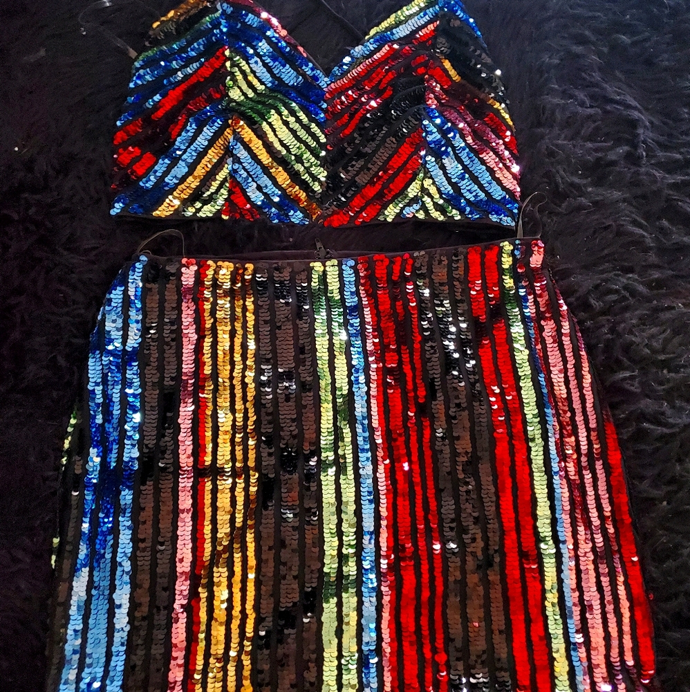 2 piece skirt & top